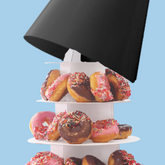 High Tea Stand with Black Cover